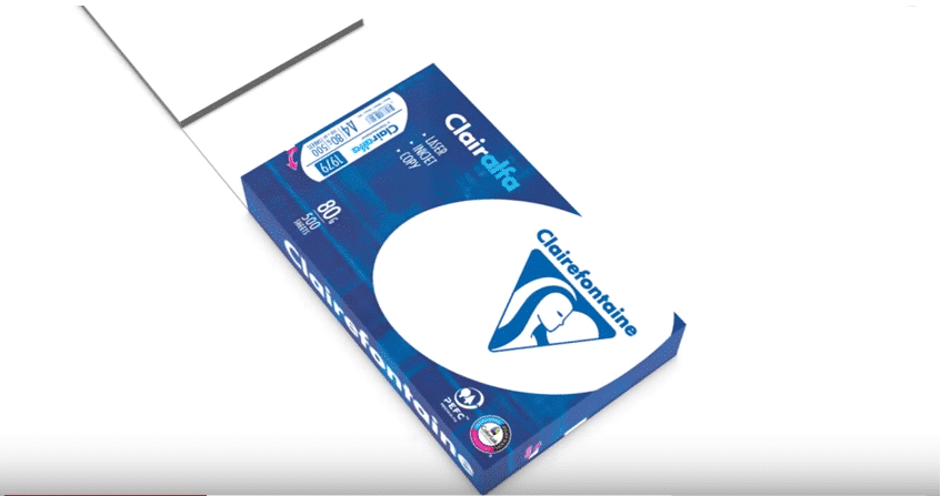 Clairefontaine Clairalfa A4 160g ream 250 sheets White X4 - Ream of paper -  LDLC