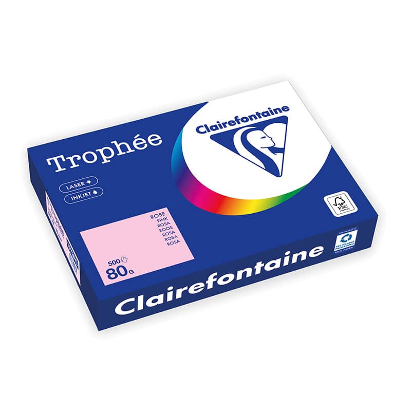 Clairefontaine Trophée Intens, papier couleur, A4, 120 g, 250